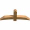 Ekena Millwork Bellingham Rough Sawn Timber Gable Bracket, Western Red Cedar, 60"W x 25"H x 6"D x 6"F, 10/12 Pitch GBW060X25X0606BEL00RWR - alternate 5